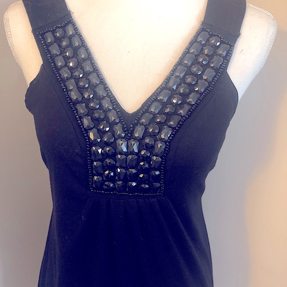 Faux Black Onyx Embellished Top or Dress